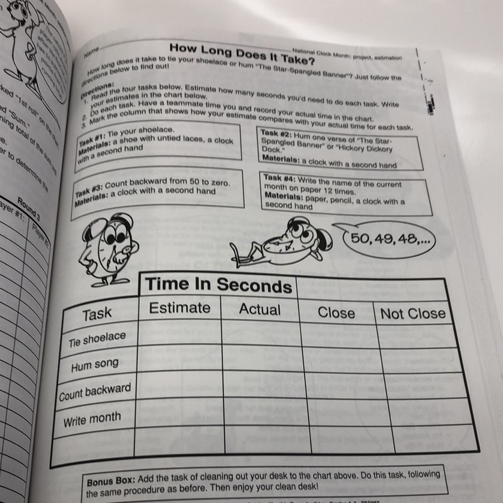 October Reproducible Activities Grades 4-5 - Picture 8 of 10